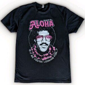 Golden Tiki Bar Aloha Graphic T‑Shirt Mens Medium Black Cotton Las Vegas NV Tee